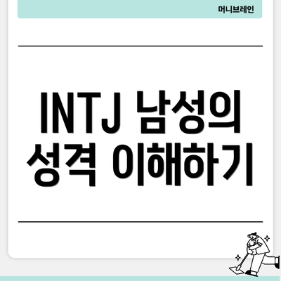 INTJ 남성의 성격 이해하기
