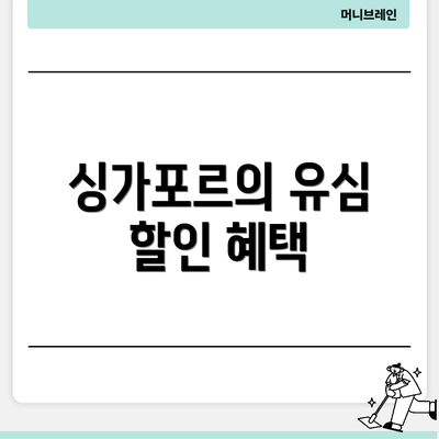 싱가포르의 유심 할인 혜택
